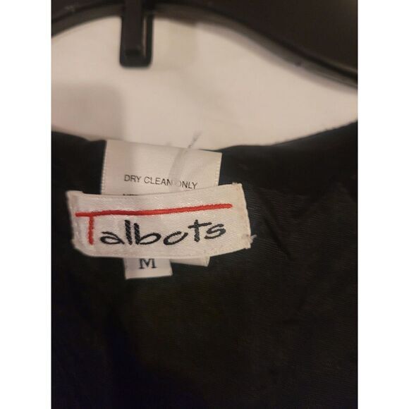 Talbots Christmas Vest Size M Black Red Sleeveless - Picture 4 of 4